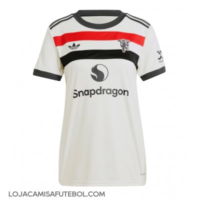 Camisa de Futebol Manchester United Luke Shaw #23 Equipamento Alternativo Mulheres 2024-25 Manga Curta Camisa de Futebol Manchester United Luke Shaw #23 Equipamento Alternativo Mulheres 2024-25 Manga Curta